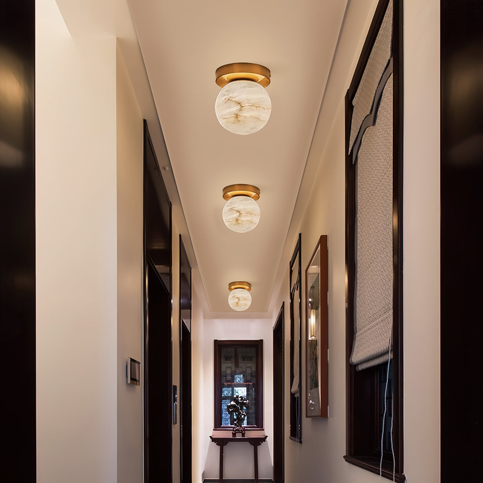 Melange Alabaster Ceiling Light D496