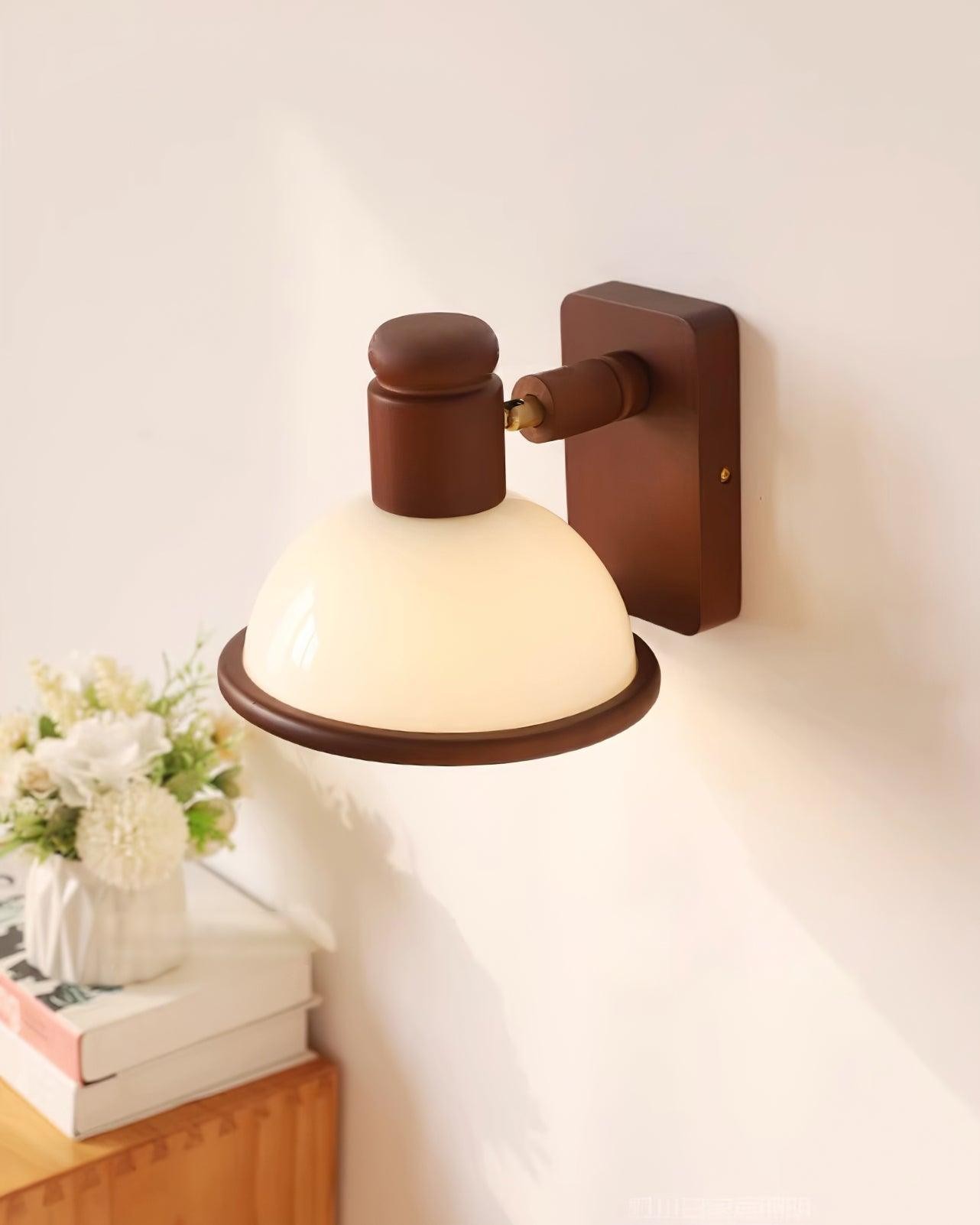 Modern Wooden Adjustable Bedside Reading Wall Lamp M376