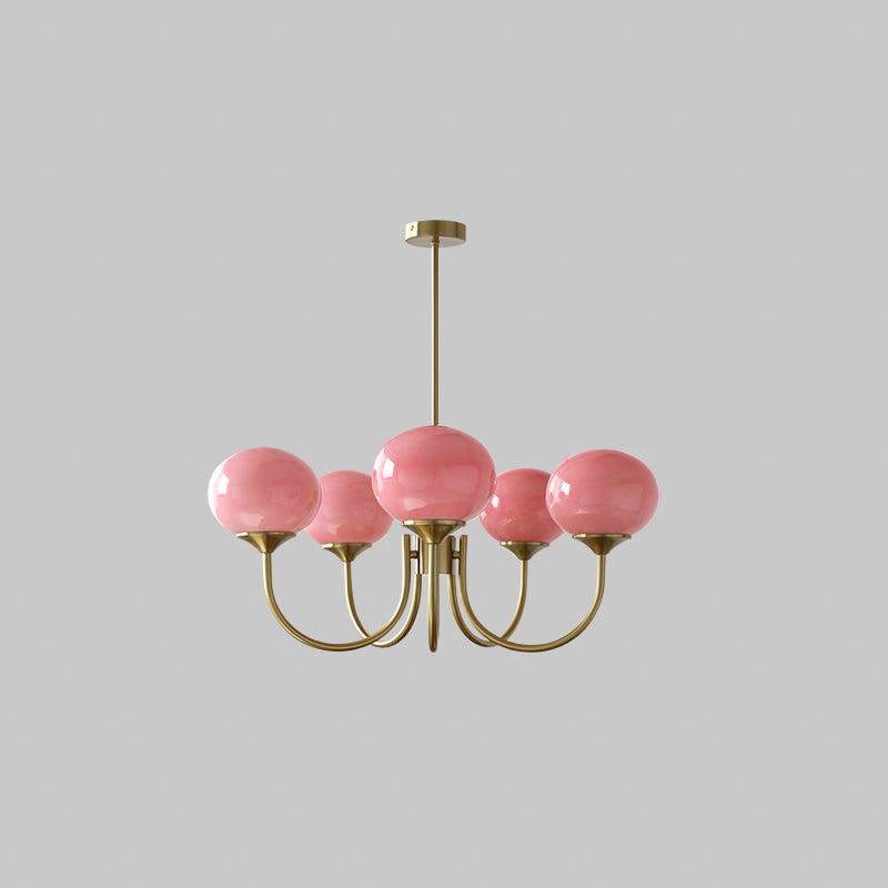 Nordic Bauhaus Glass Marshmallow Chandelier S168