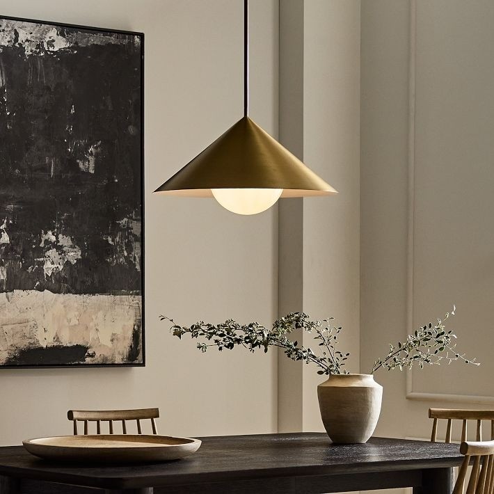 Brivana Adjustable Pendant – Cone Shade Light for Kitchen or Dining T268