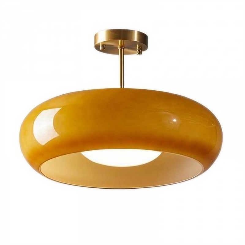 Art Deco Bauhaus Glass Disc Ceiling Light S152