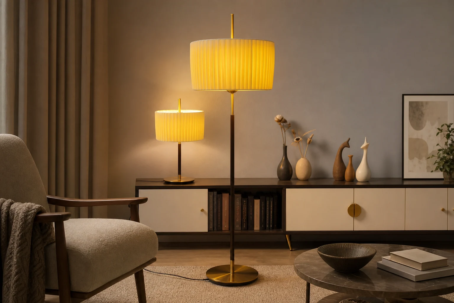 Lampa stołowa Danona D466 w scenie wnętrza zawierającej produkt w kontekście