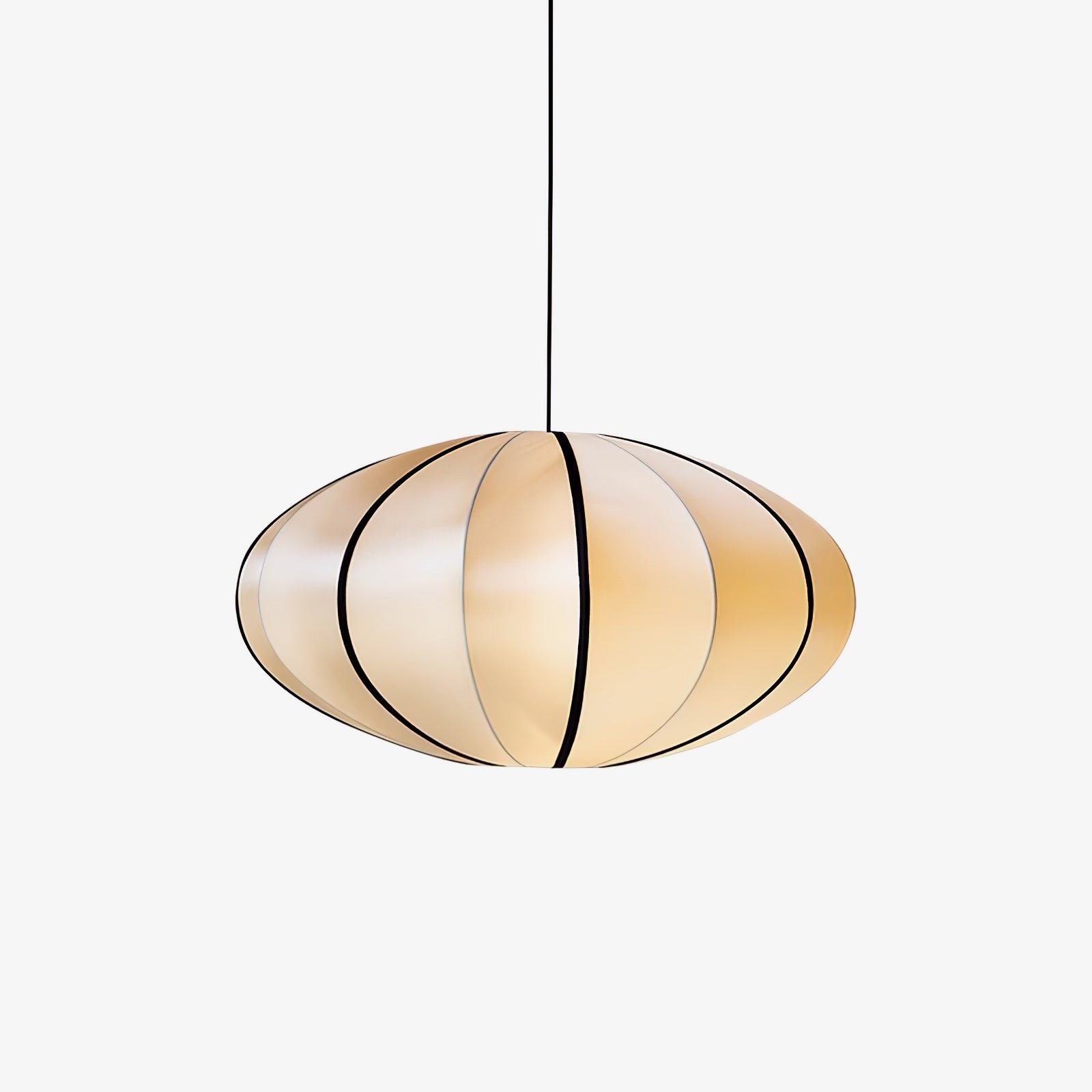 Vintage Silk Lantern Pendant Lamp M575