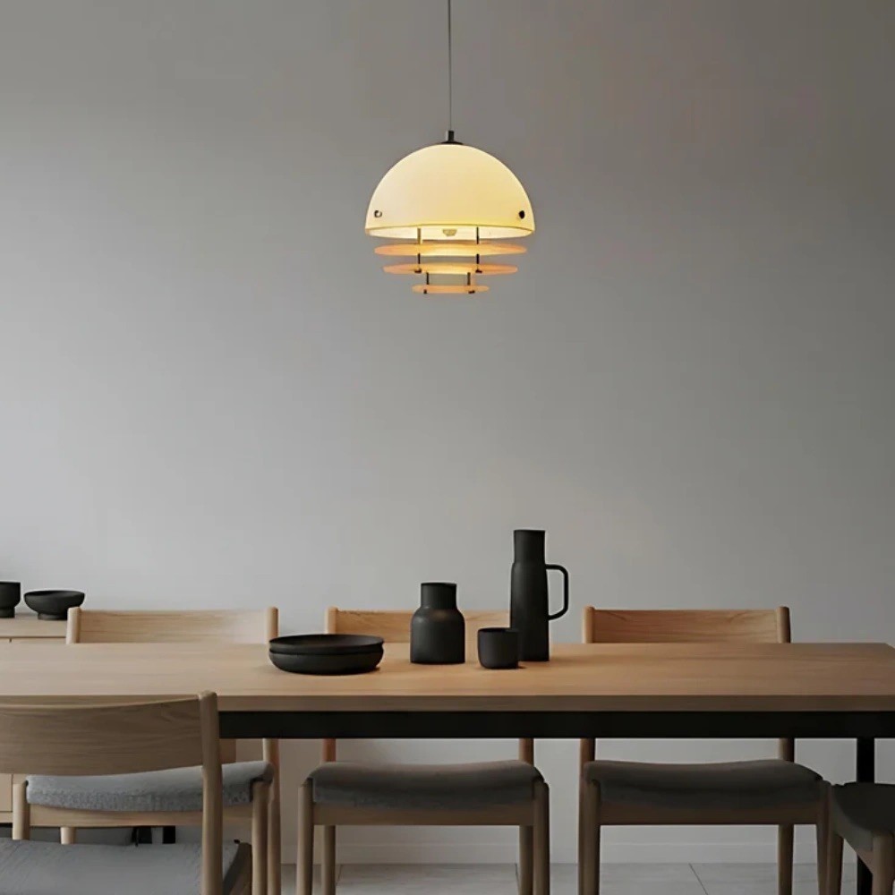 Bauhaus Sunset Ambient Pendant Lamp - Glass Acrylic Pendant Lamp S192