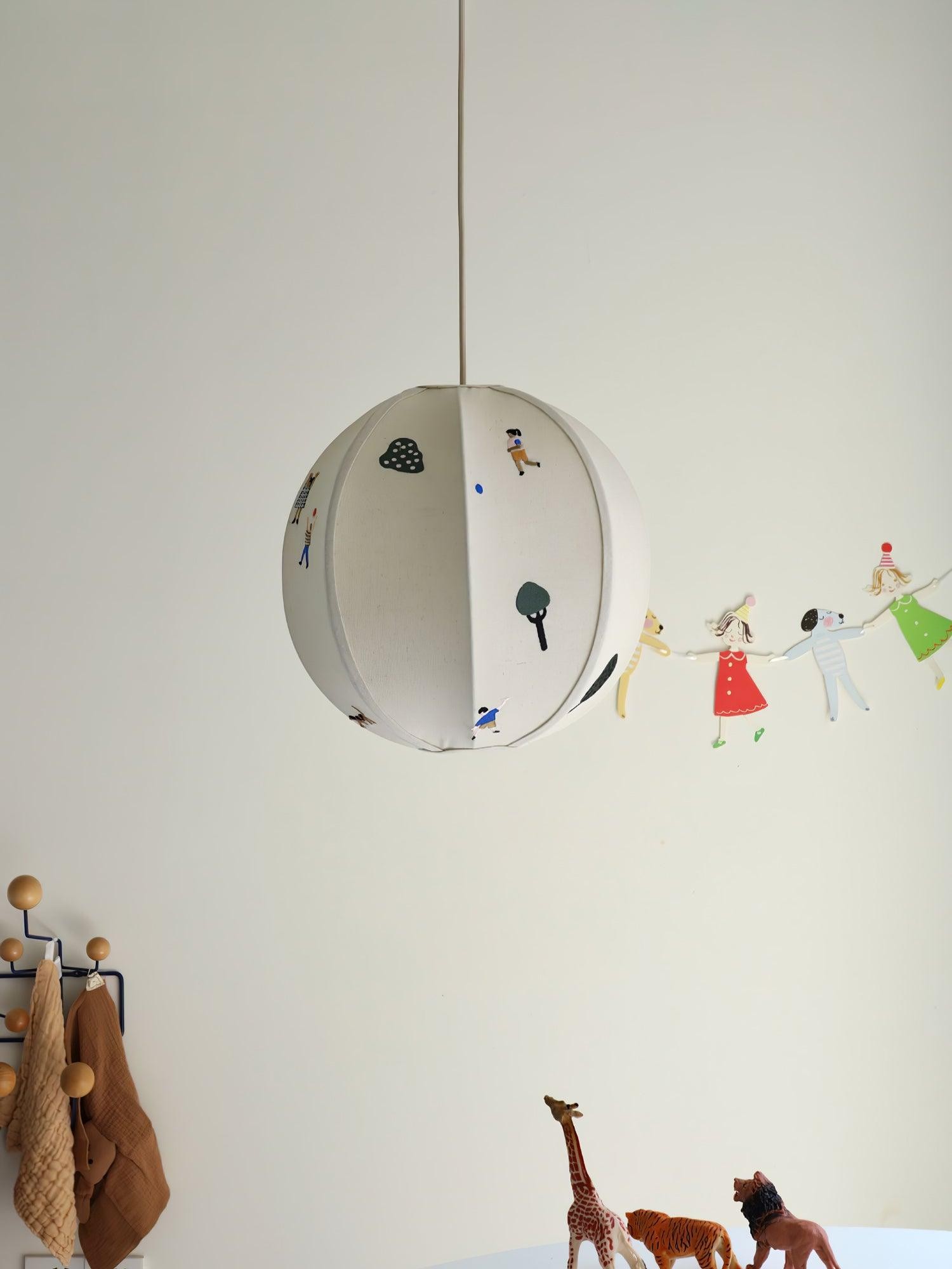 Park Embroidered Textile Pendant Lamp M442