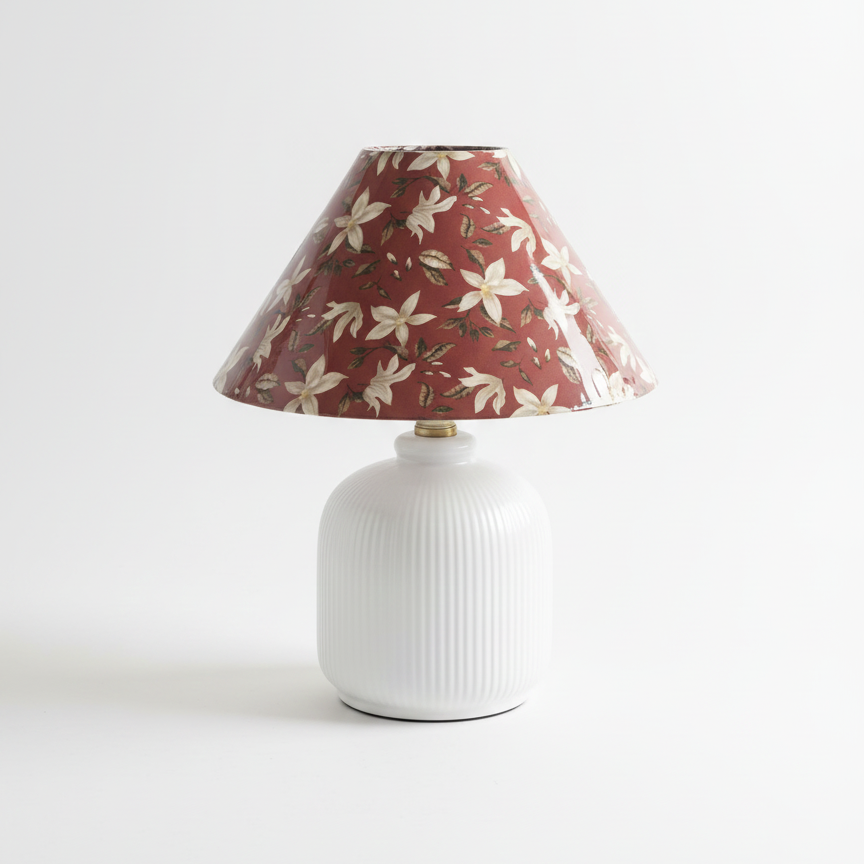 Evergreen Floral Table Lamp D327