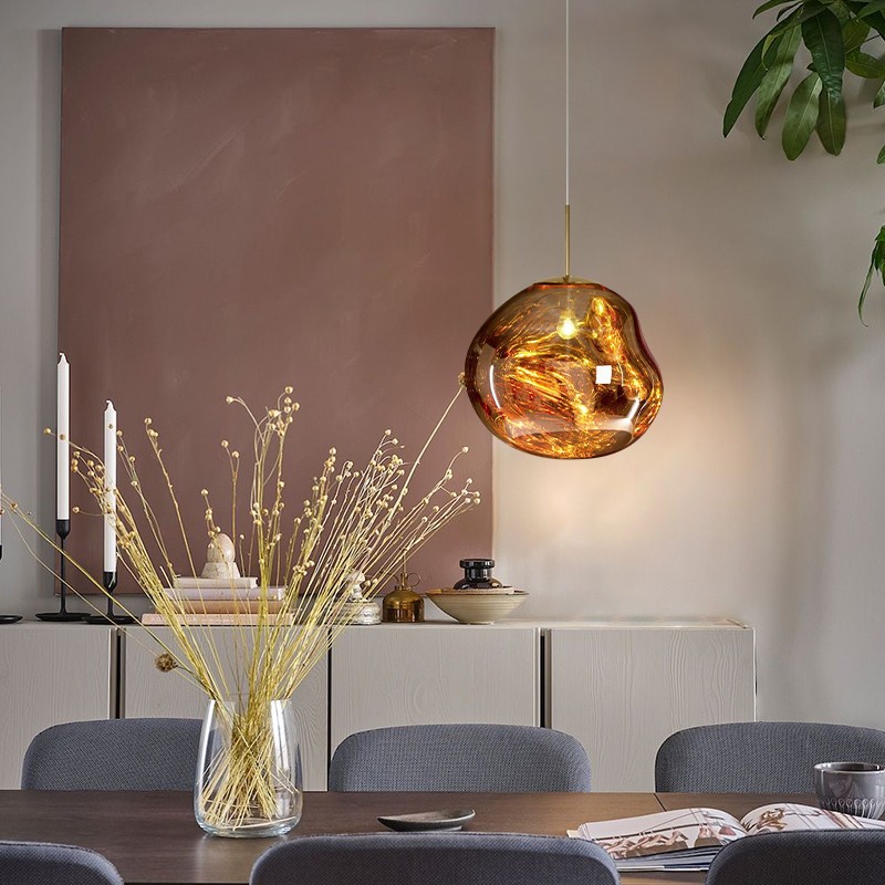 Dynamic Surface Pendant Light For Living Room S09