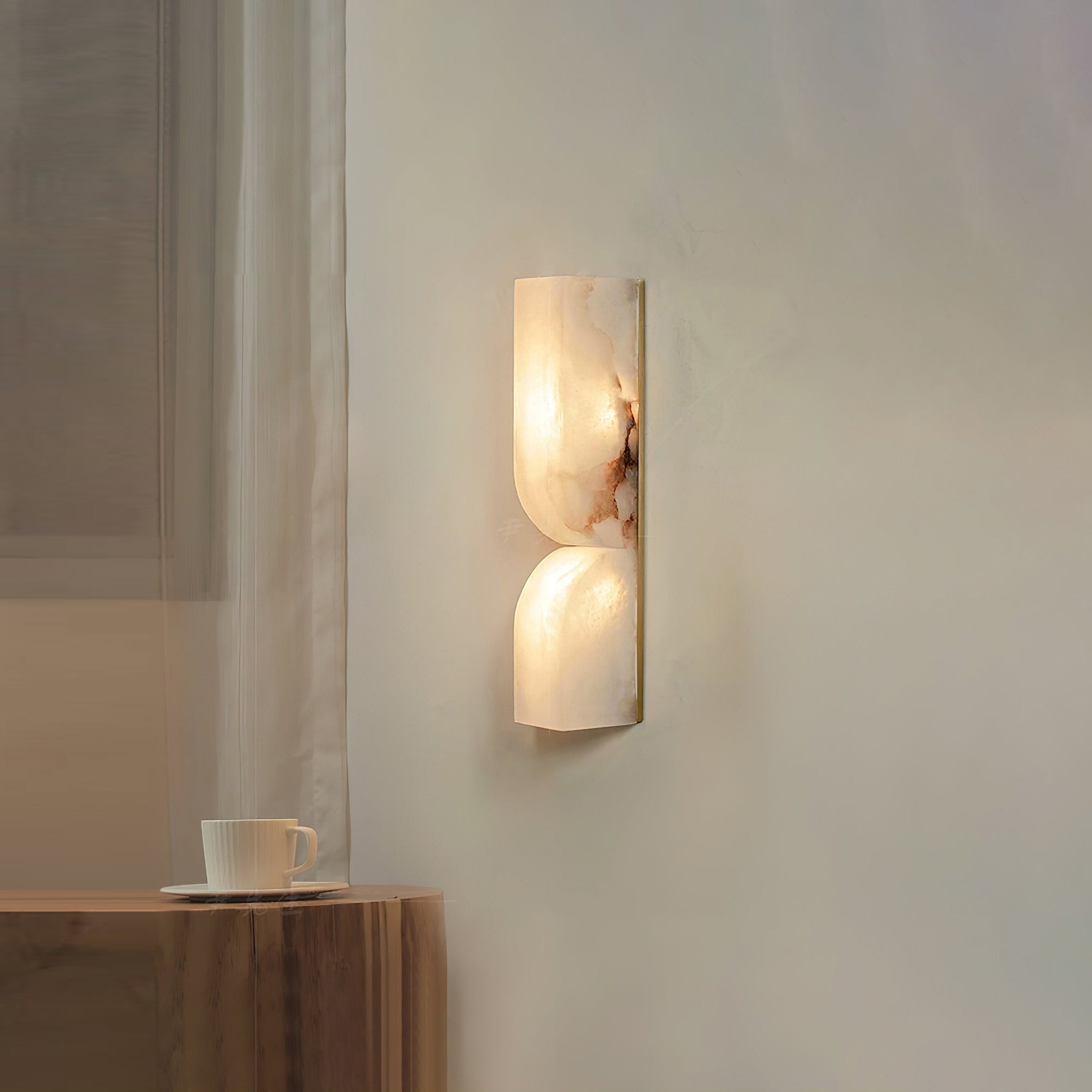 Rectangular Alabaster Wall Lamp D639