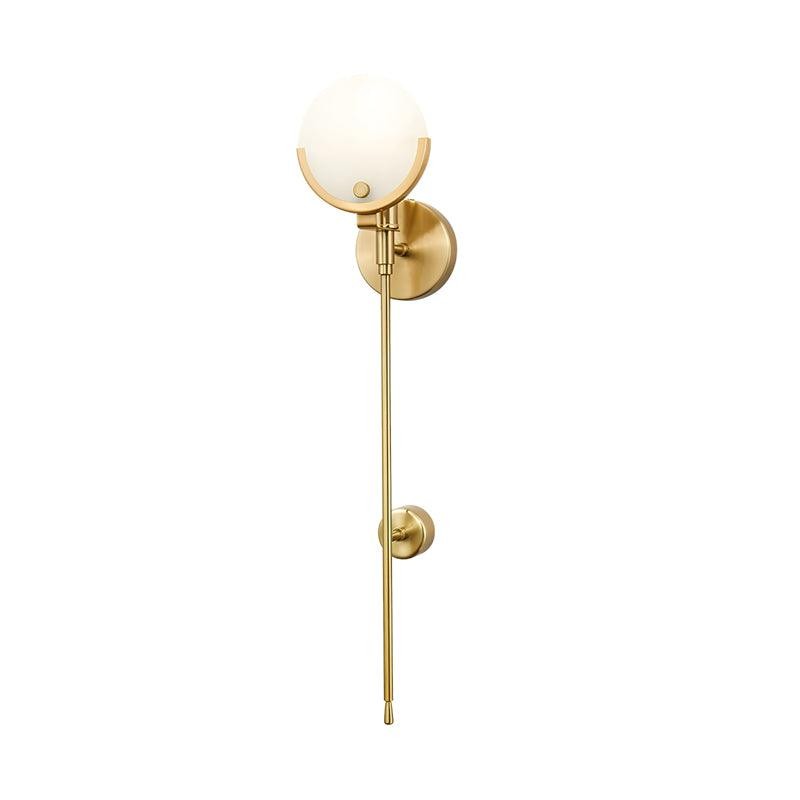 Metal Brass Spherical Bedroom Wall Lamp M88