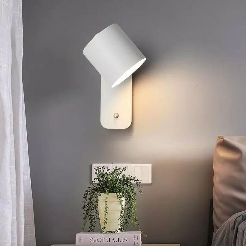 Swivel Cylinder Wall Mounted Night Light For Bedroom S27