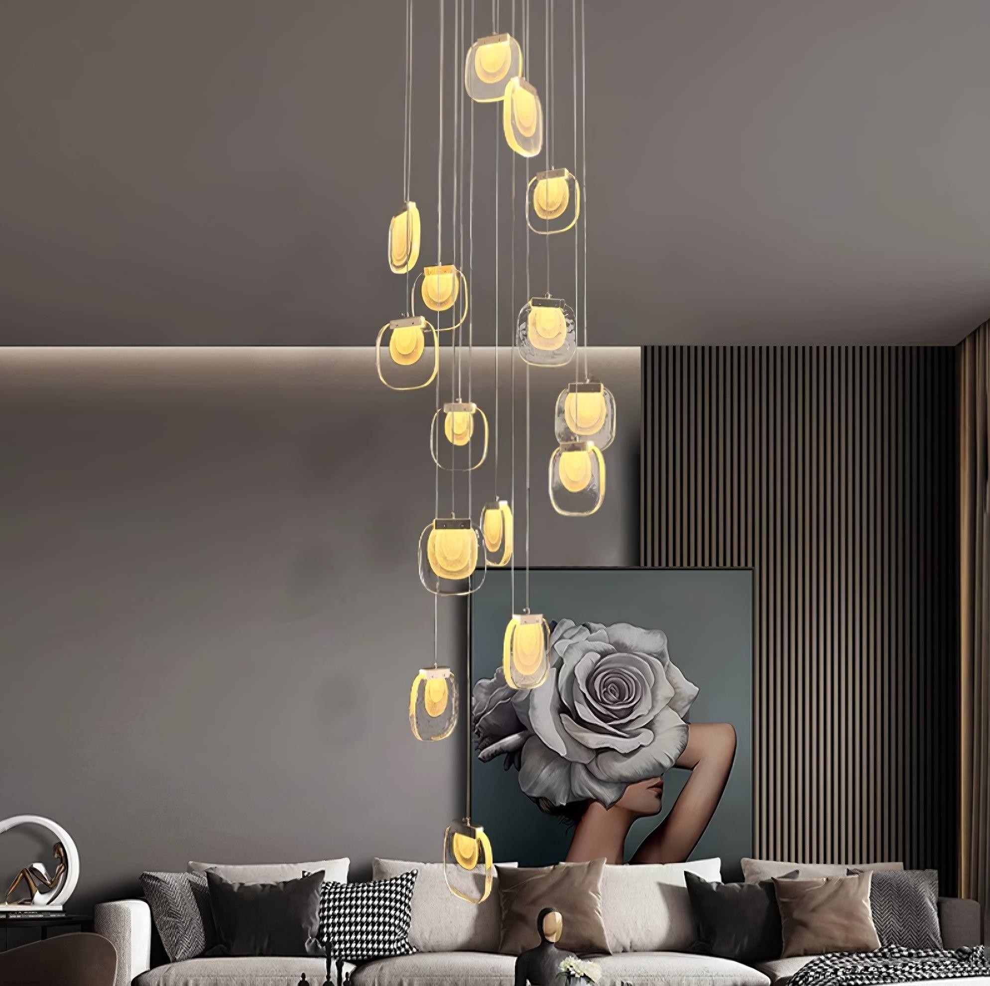 Glass Ripples Pendant Lamp M258