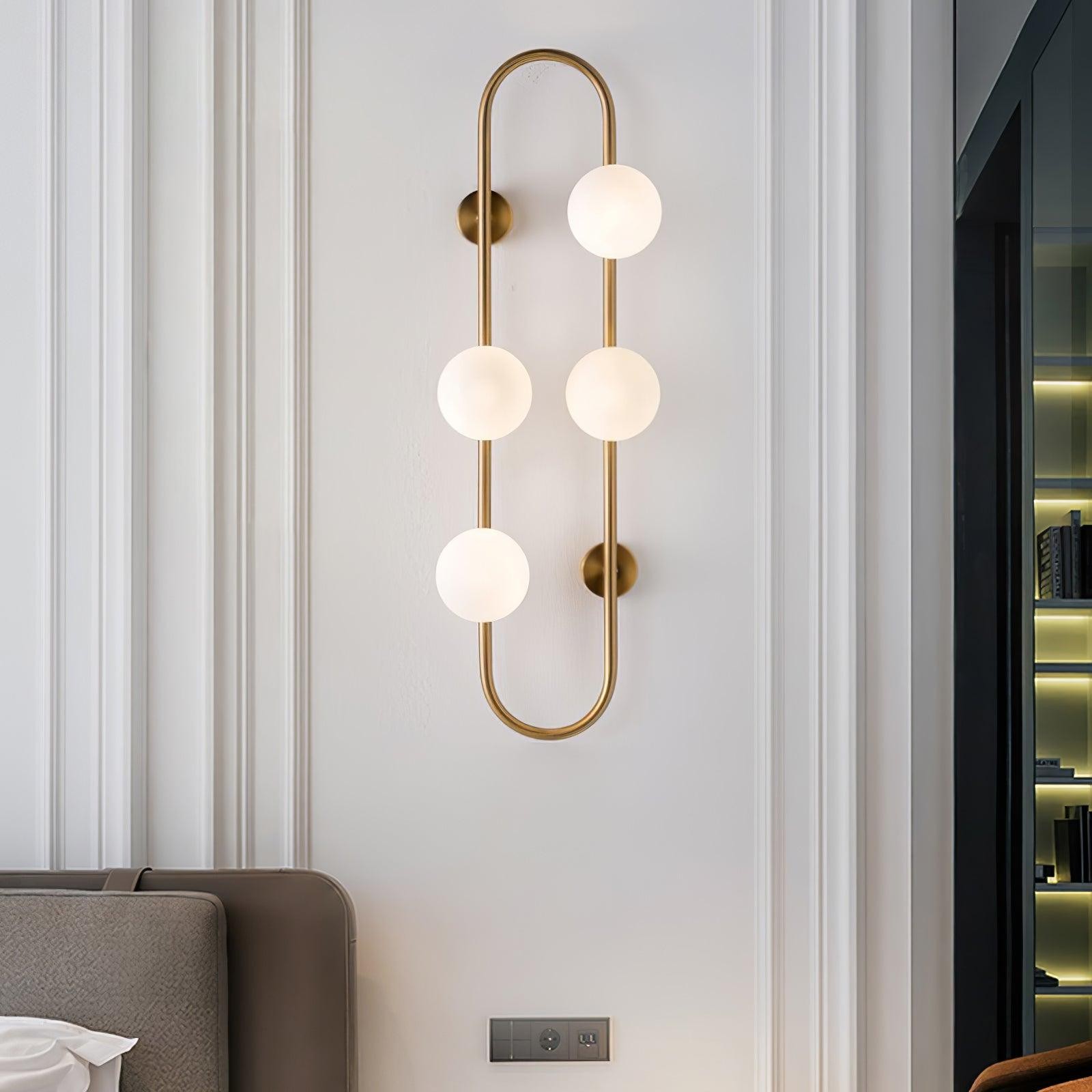 Nordic Modern Geometric Glass Globe Wall Lamp M489