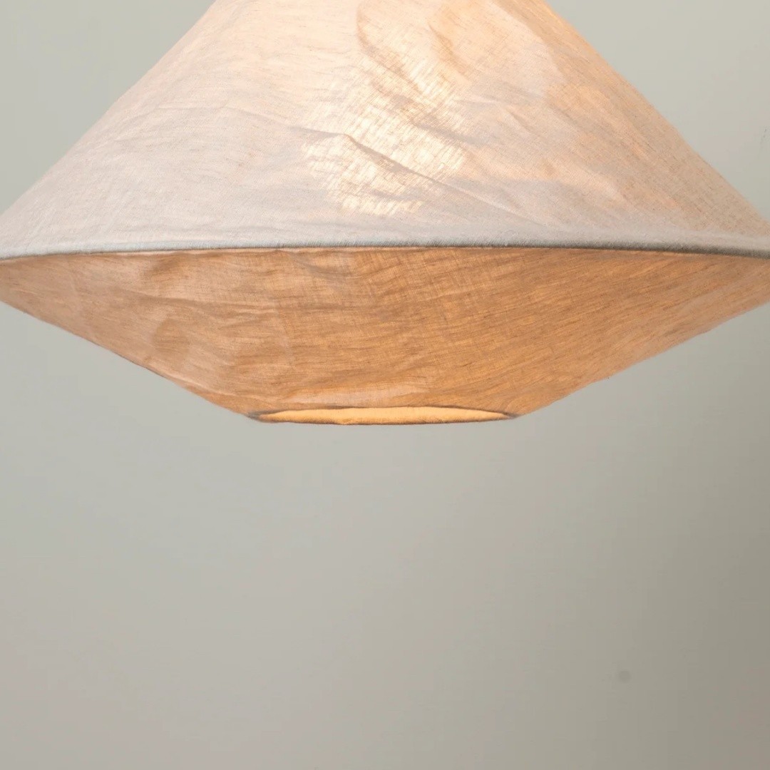 Zalen Collapsible Fabric Shade - Handcrafted Woven Pendant Light for Dining Room and Entryway Ambiance T650