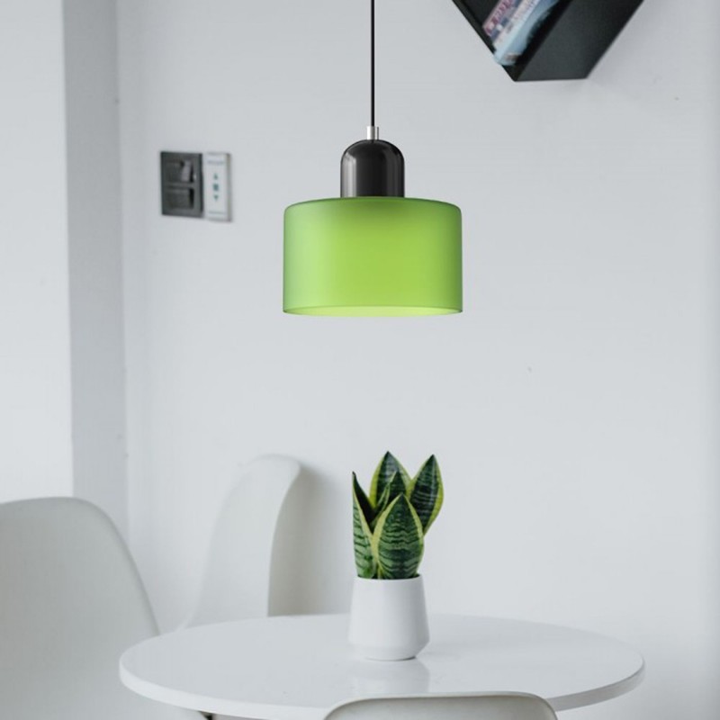 Nordic Morandi Cylinder Glass Pendant Lamp S101