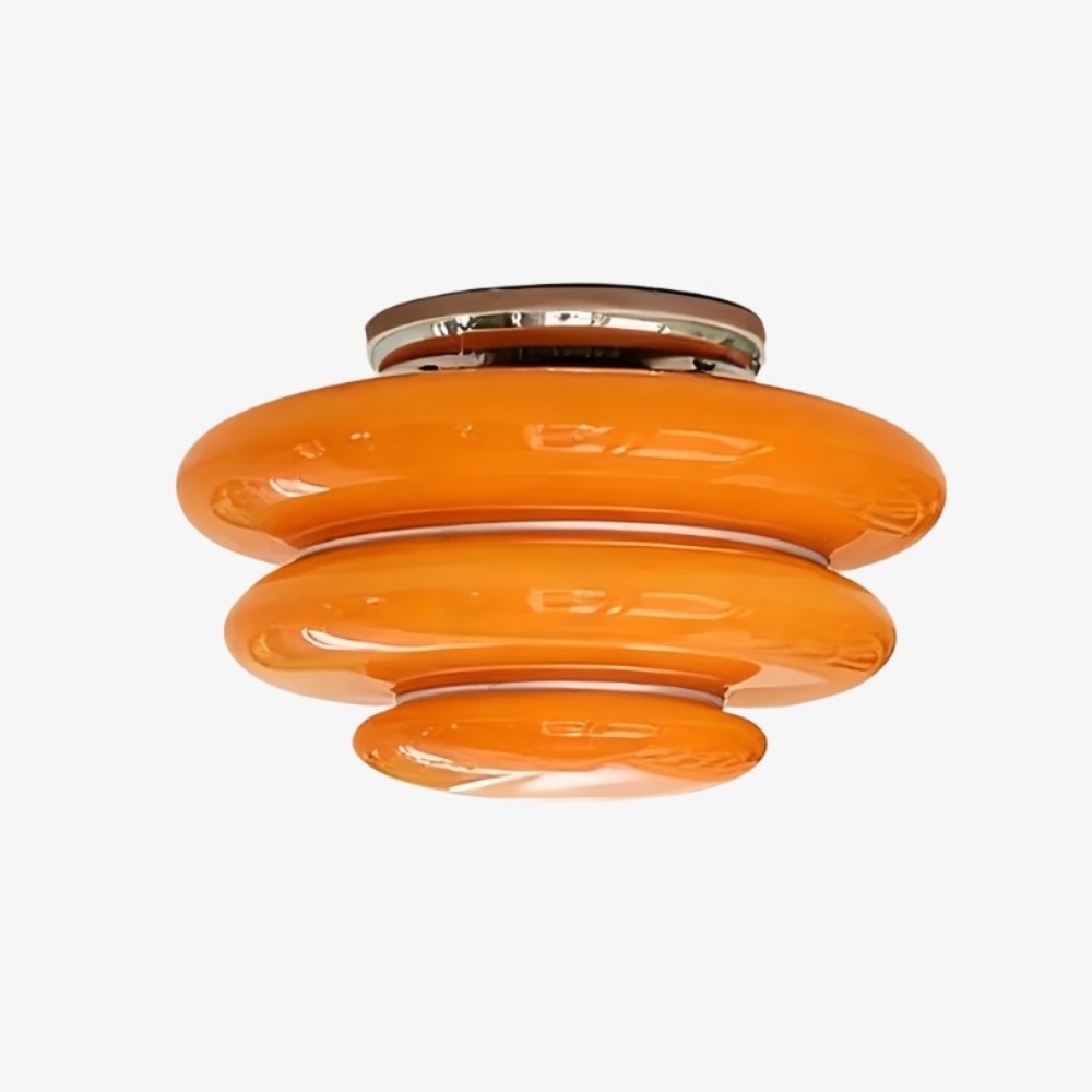 Cirren Layered Ceiling Light - Artistic Circular Silhouette Ceiling Fixture for Dining Area T565
