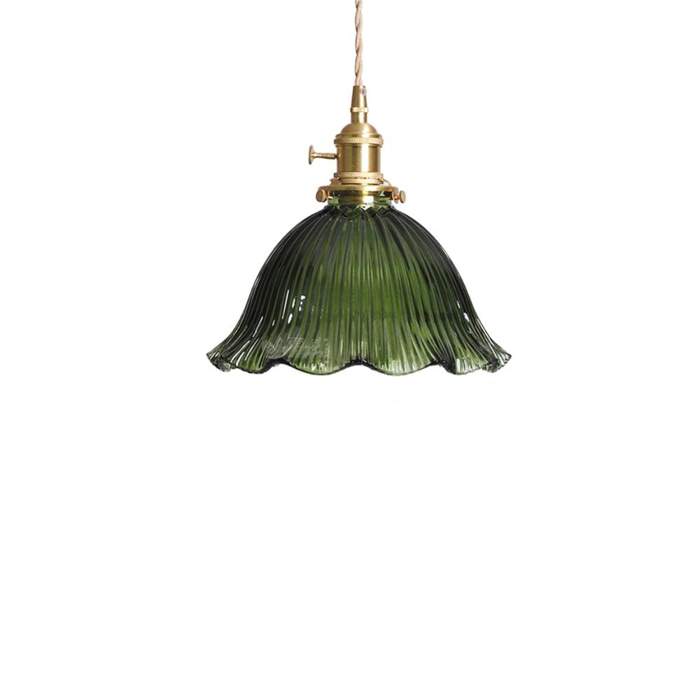 Nordic Retro Flower Glass Pendant Lamp S44