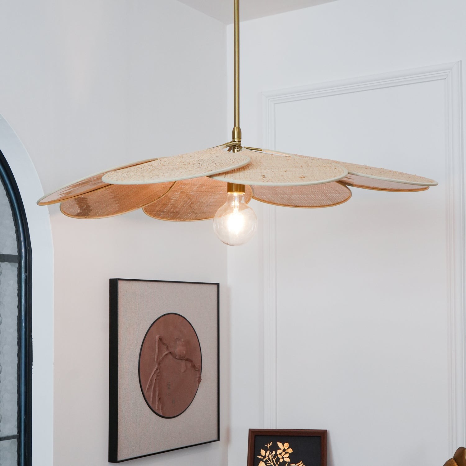 Petals Bloom Rattan Pendant Lamp M532