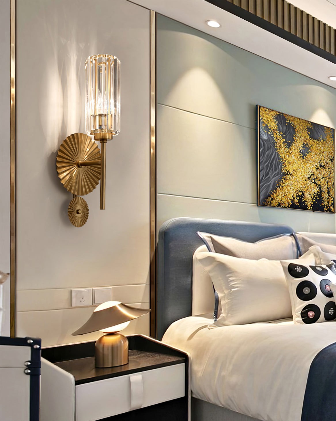 Nordic Light Luxury Crystal Wall Lamp M168