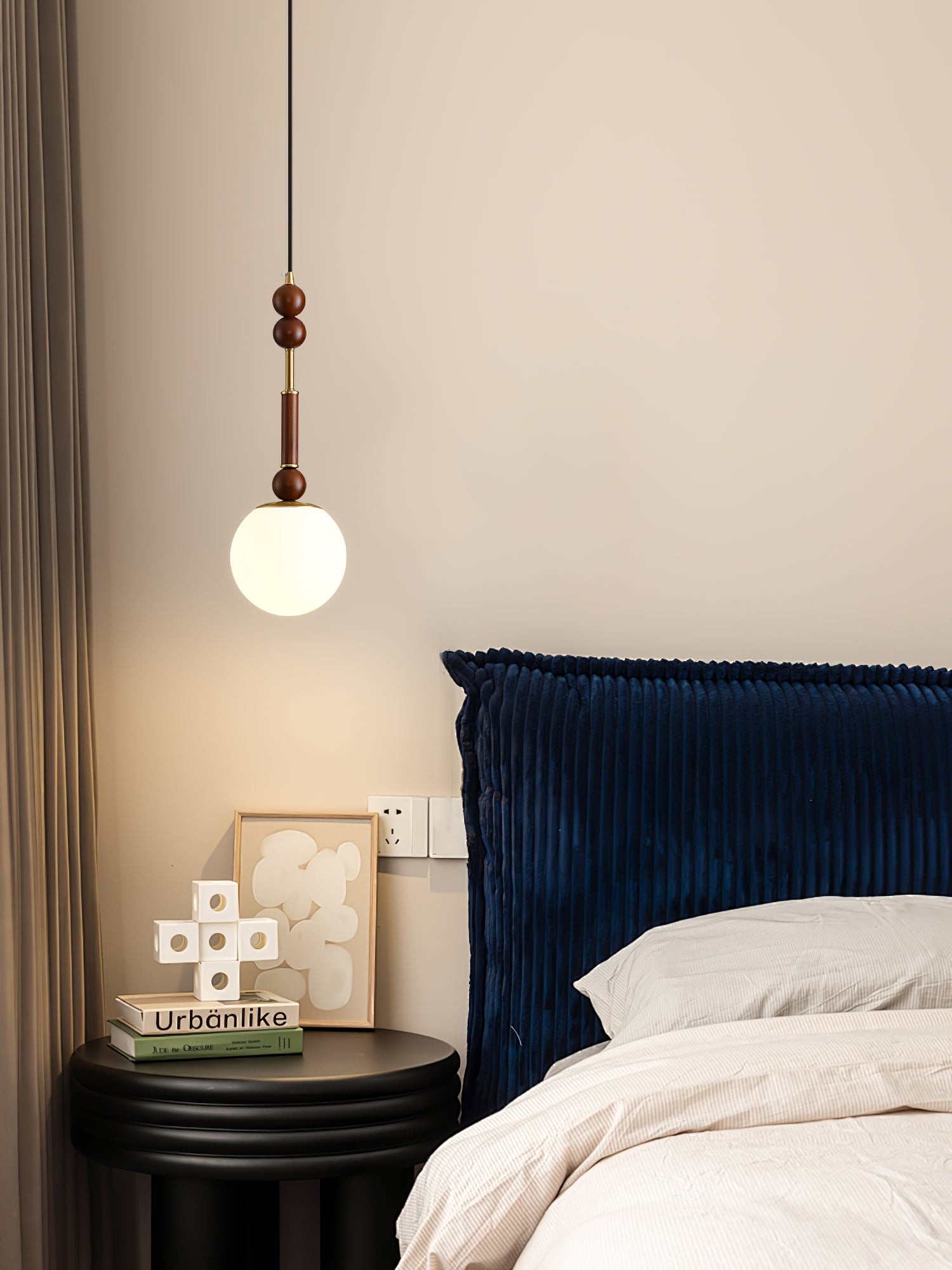 Retro Solid Wood Series Pendant Lamp M524