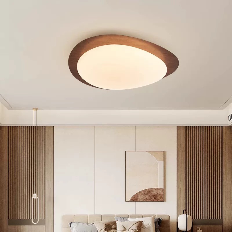 Pebble Walnut Ceiling Light M440