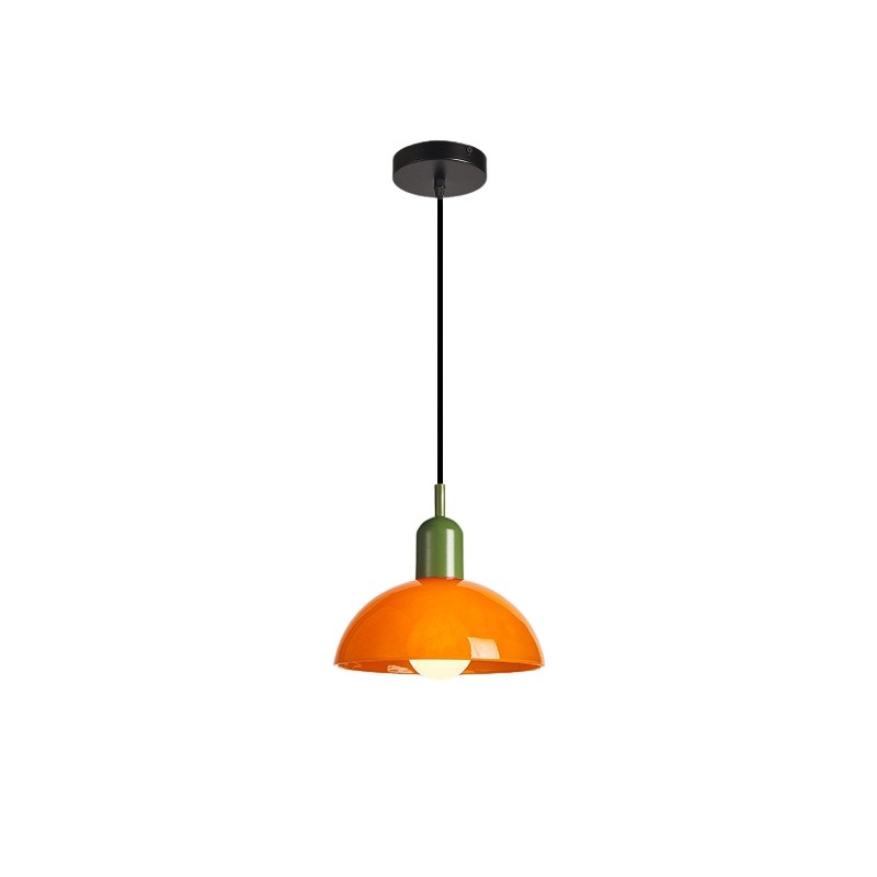 Bauhaus Stained Bowl Glass Pendant Light S164