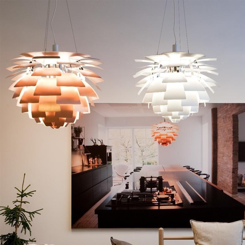 Modern Sculptural Layered Pendant Light