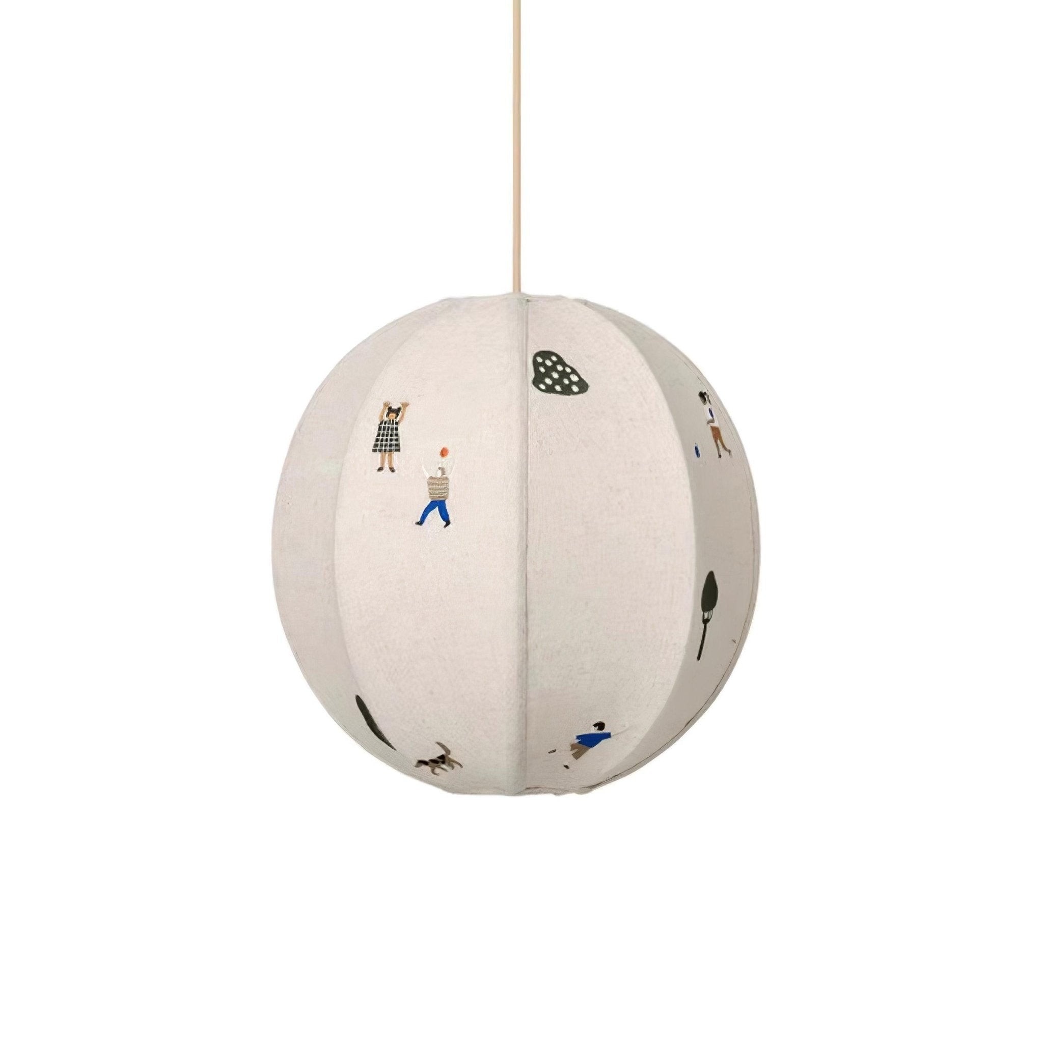 Park Embroidered Textile Pendant Lamp M442