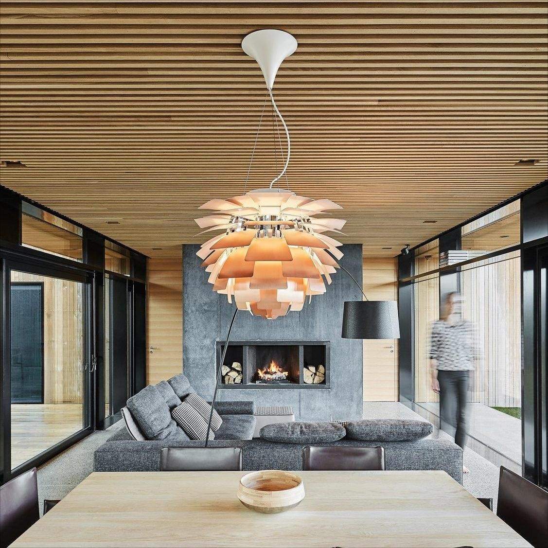 Modern Sculptural Layered Pendant Light