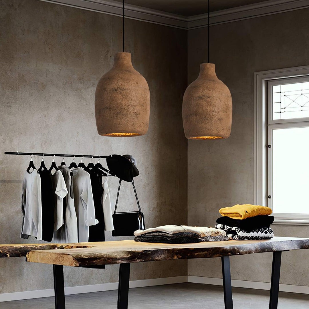 Nordic Industrial Milk Can Resin Pendant Light S171
