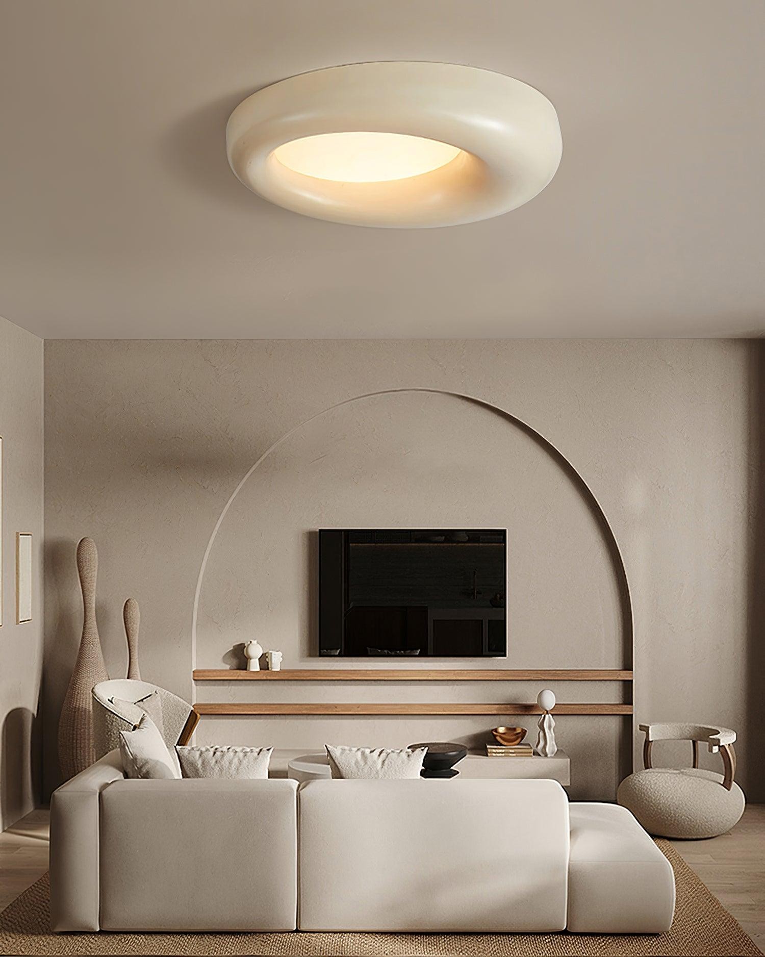 Center Offset Concentric Circle Acrylic Ceiling Lamp M413