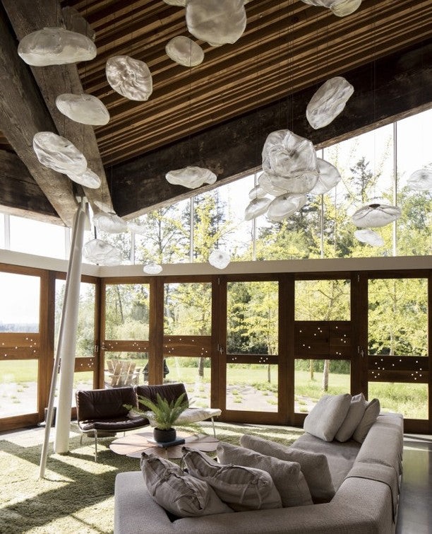 Multi-Head Irregular Glass Bubble Chandelier M180