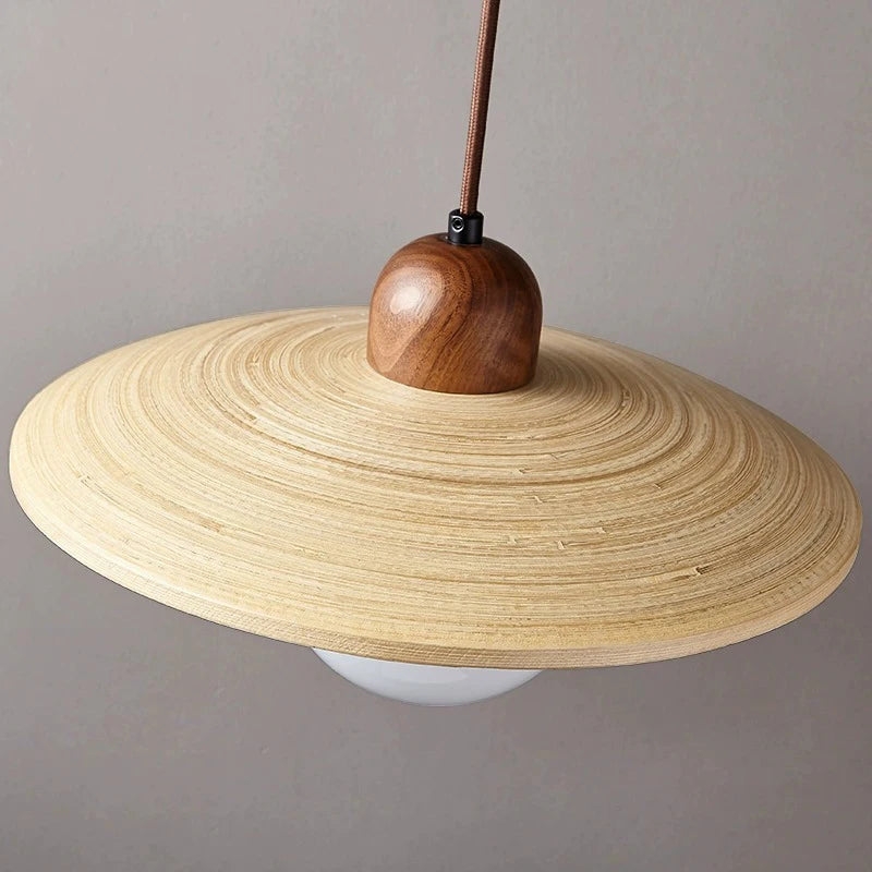 Nordic Bamboo & Wooden Pendant Light D921