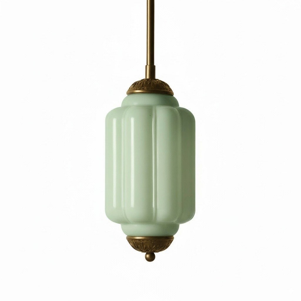 Eloise Vintage Glass Chandelier - Milk Glass Home Accent T289