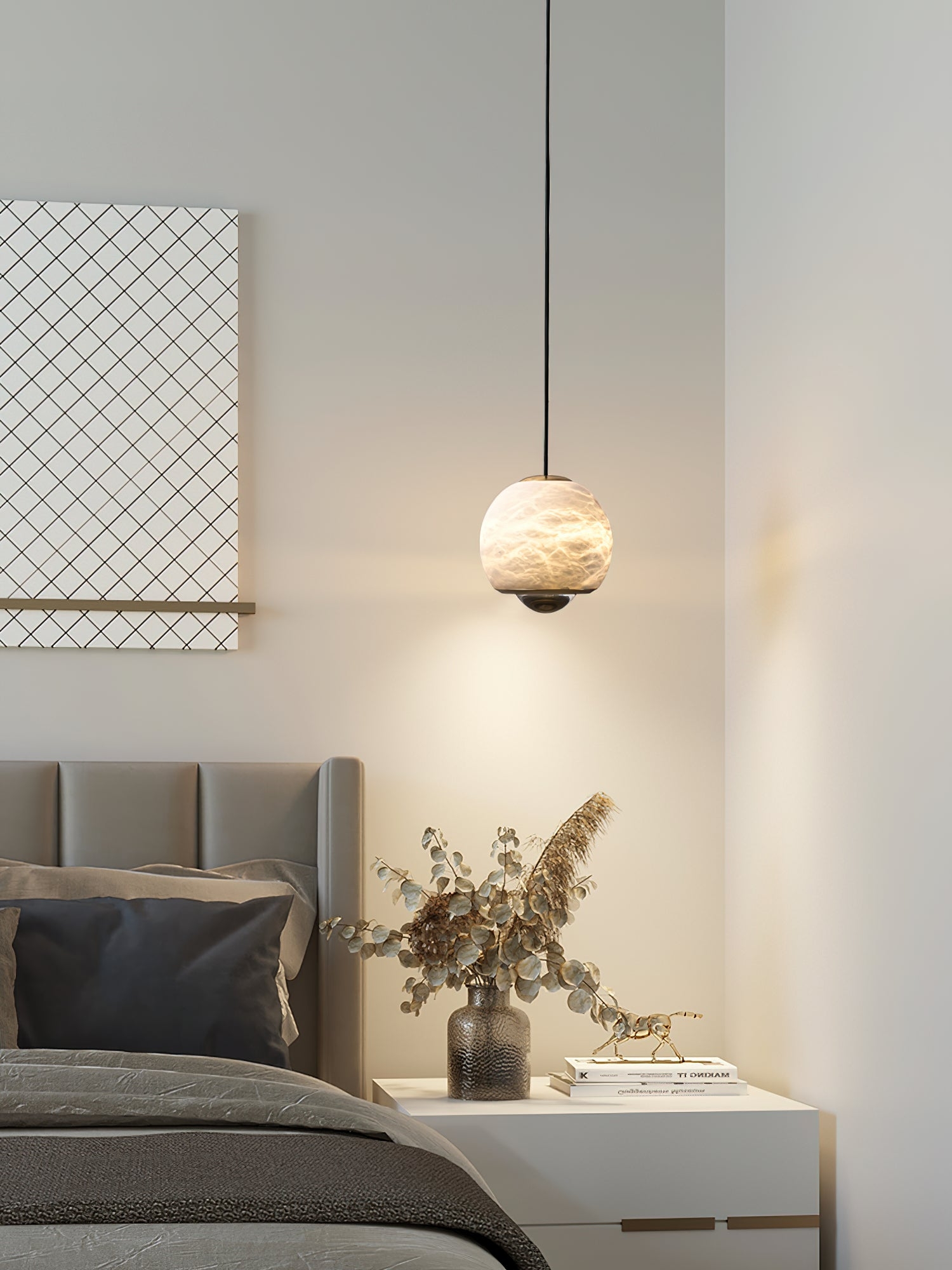 Ferox Alabaster Pendant Light D422
