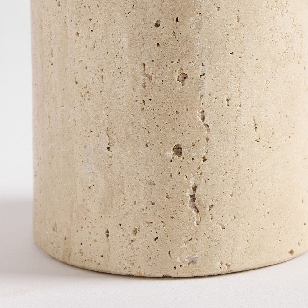 Albi Minimalist Marble Table Lamp - Elegant Fabric Shade Suitable for Any Room T617