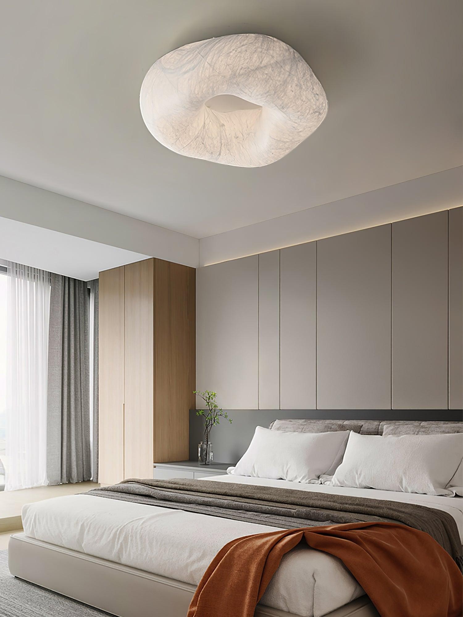 Modern Simple Silk LED Living Room Ceiling Lamp M294