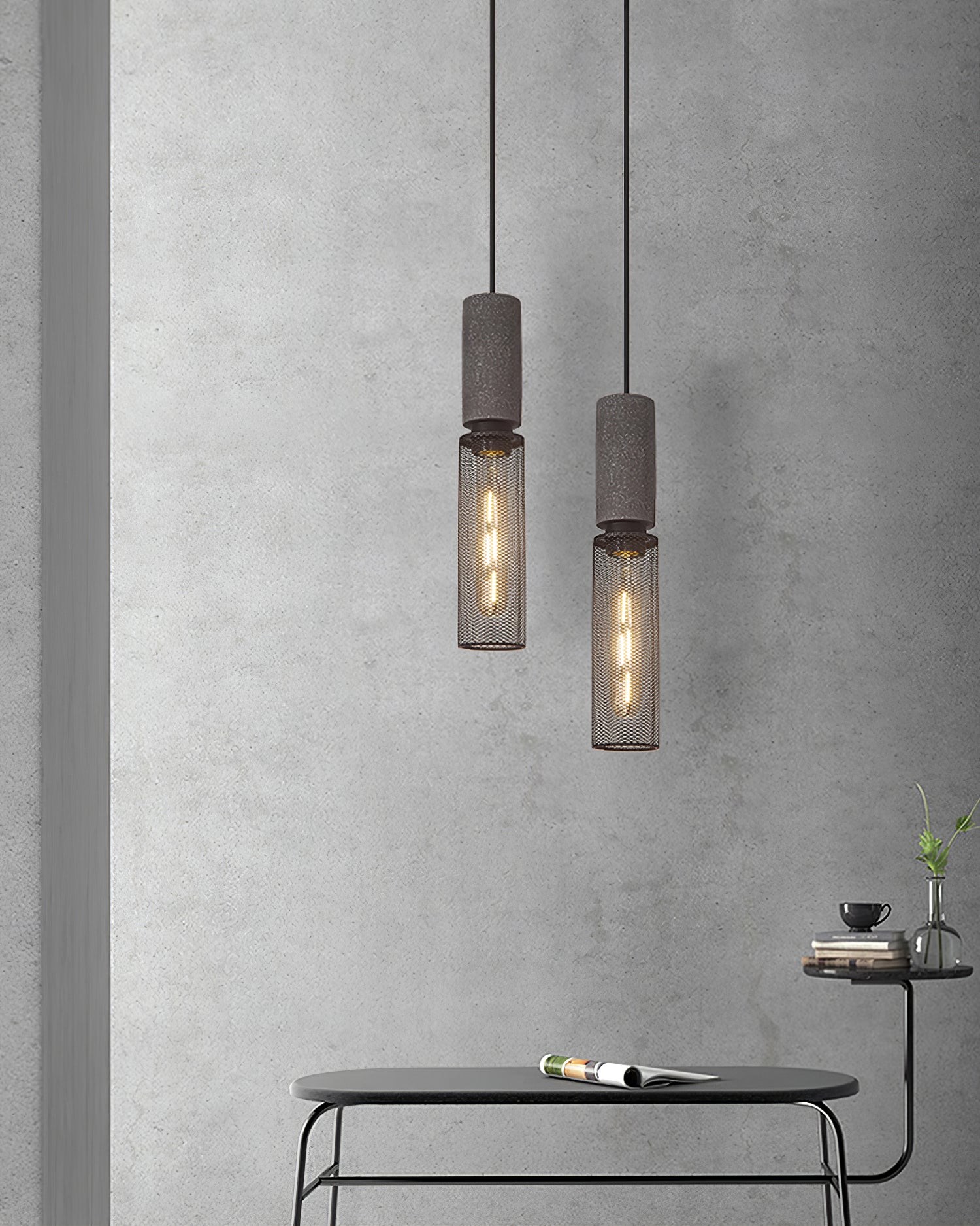 Cement Mesh Pendant Light M81