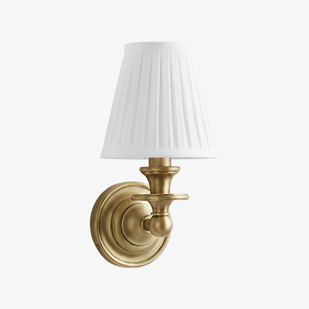 Kalvora Fabric Shade Wall Sconce - Stylish Accent Lighting for Bedroom & Hallway T090