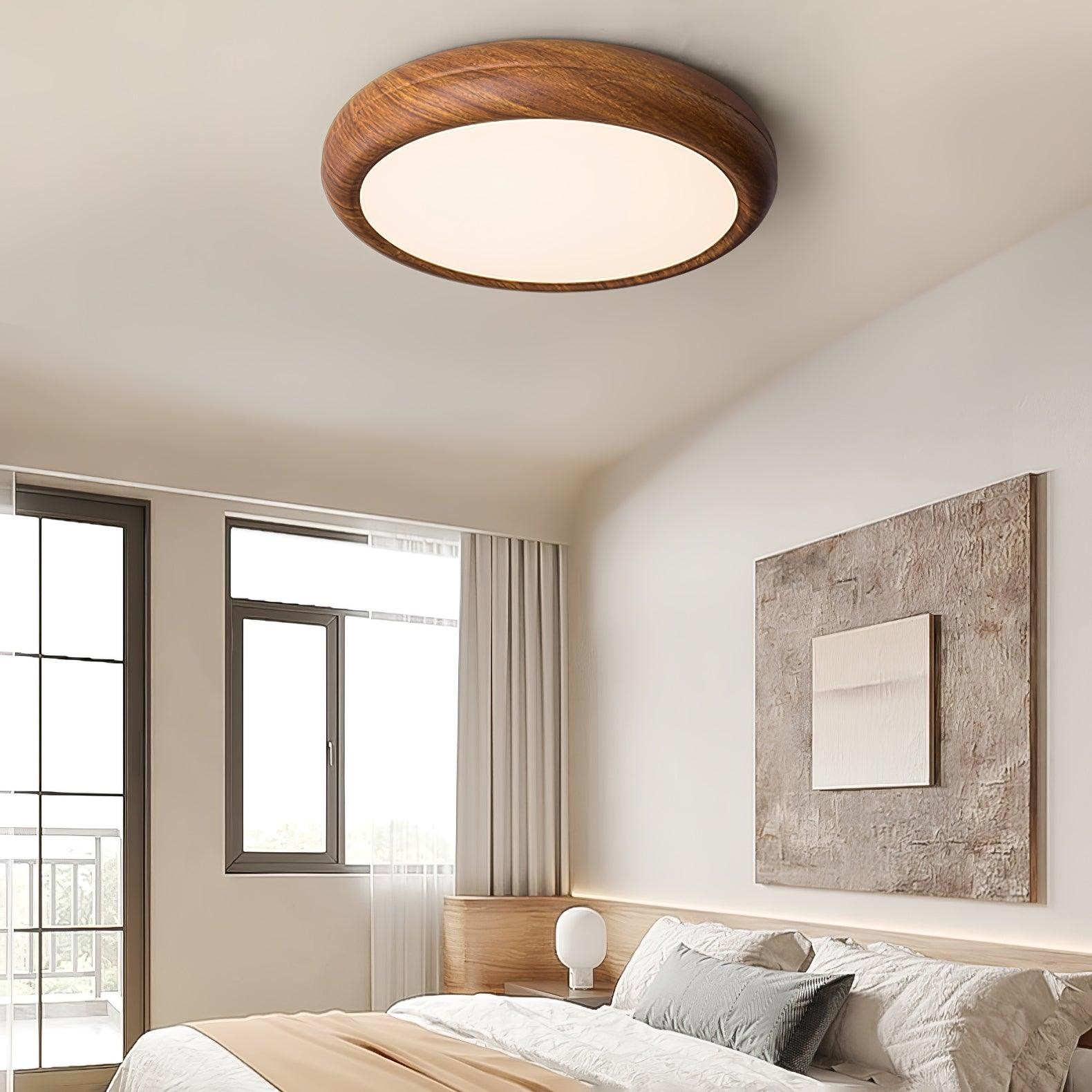 Wood Grain Round Ceiling Lamp M297