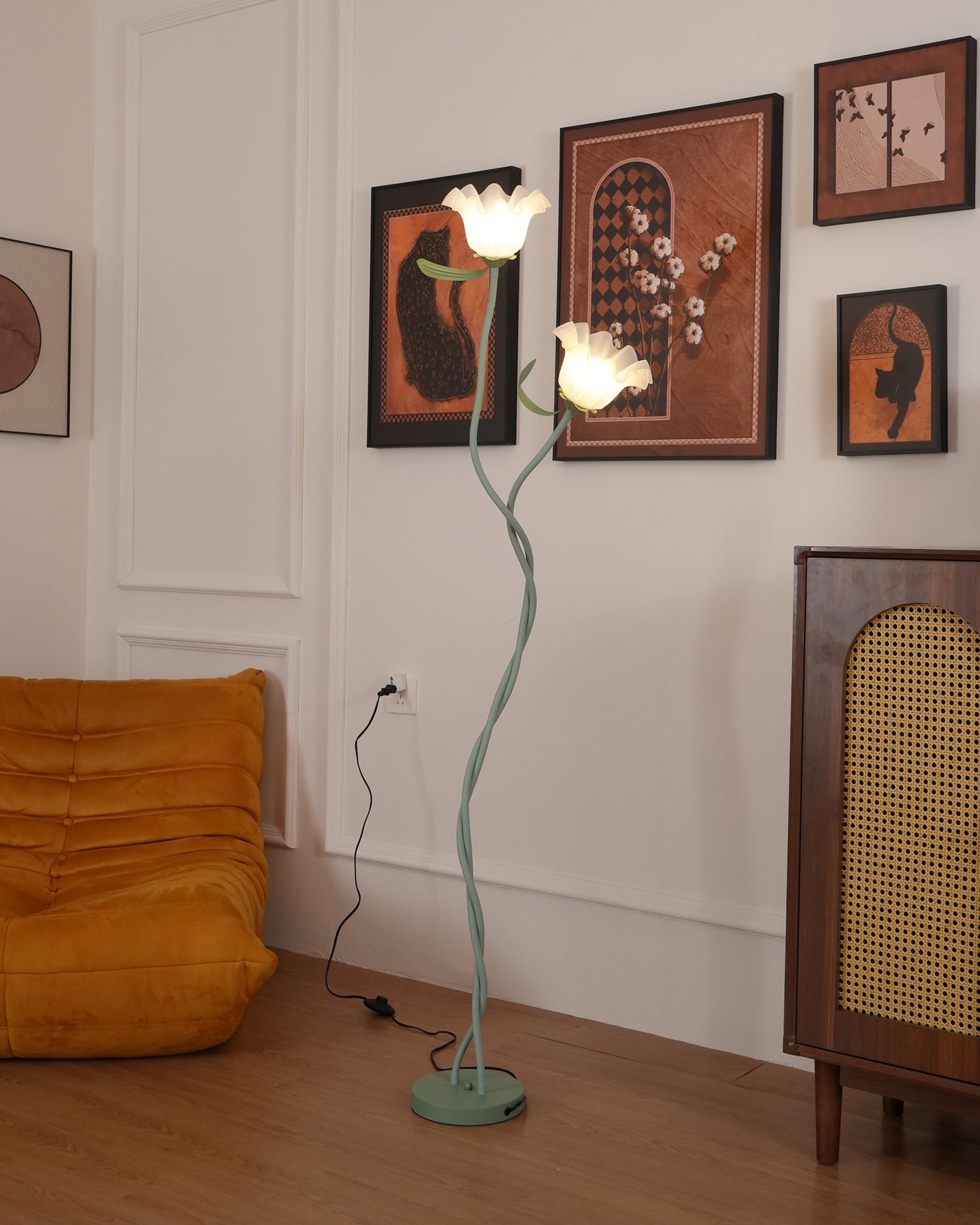 Creative Multi-Head Winding Flower Shape Floor Lamp M175