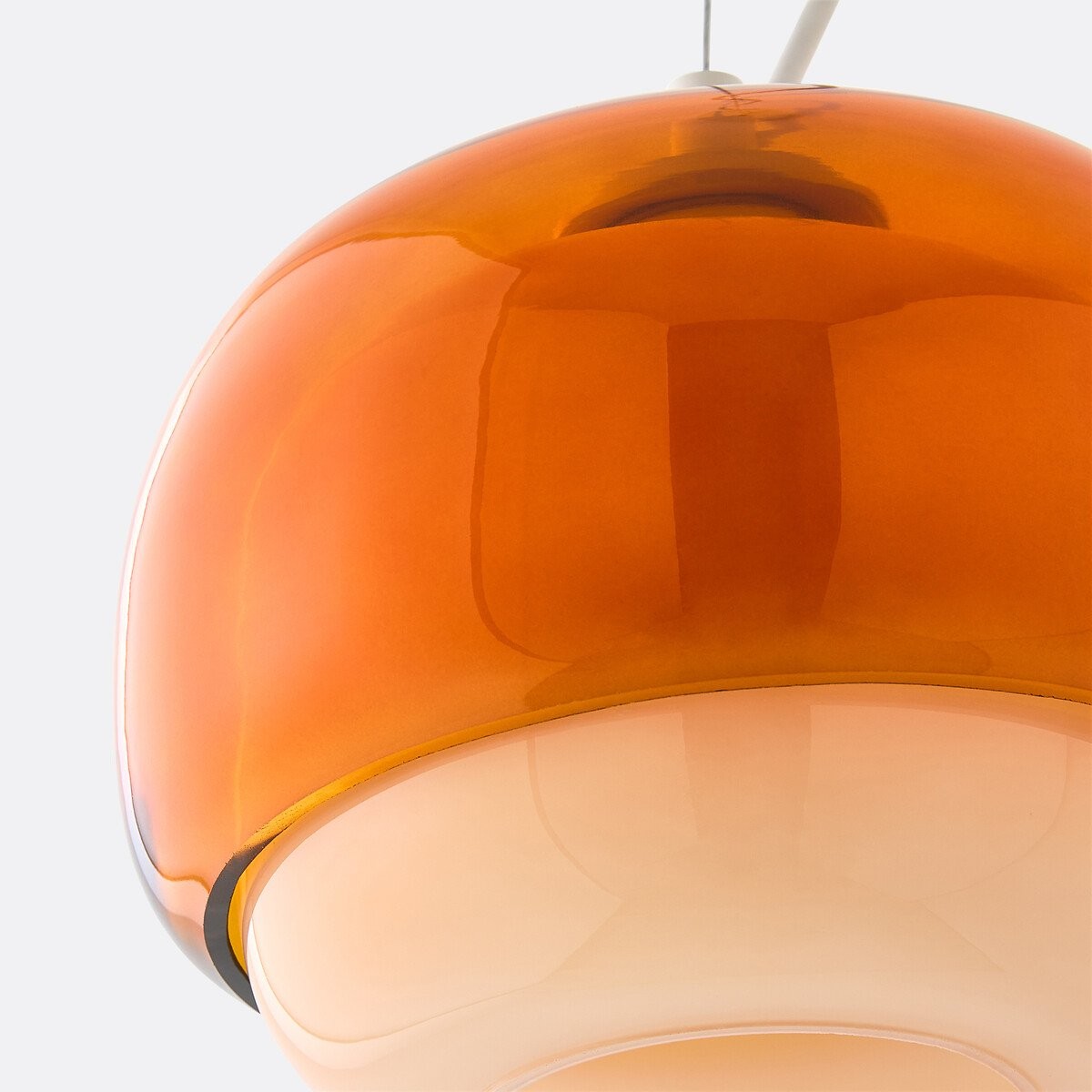 Clinco Modern Mushroom Pendant Light - Colored Glass Hanging Light T418