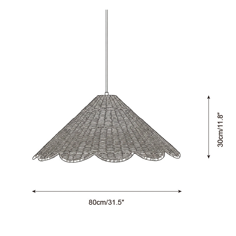 Scallop Pendant Lamp D309