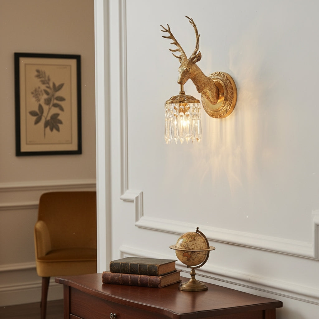 Antler Crystal Wall Lamp D740