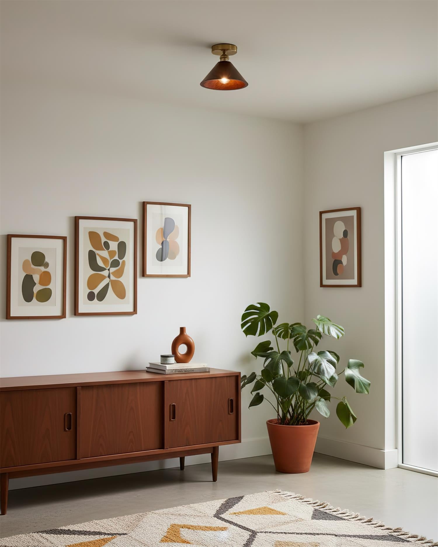 Collar Wood Ceiling Lamp D235