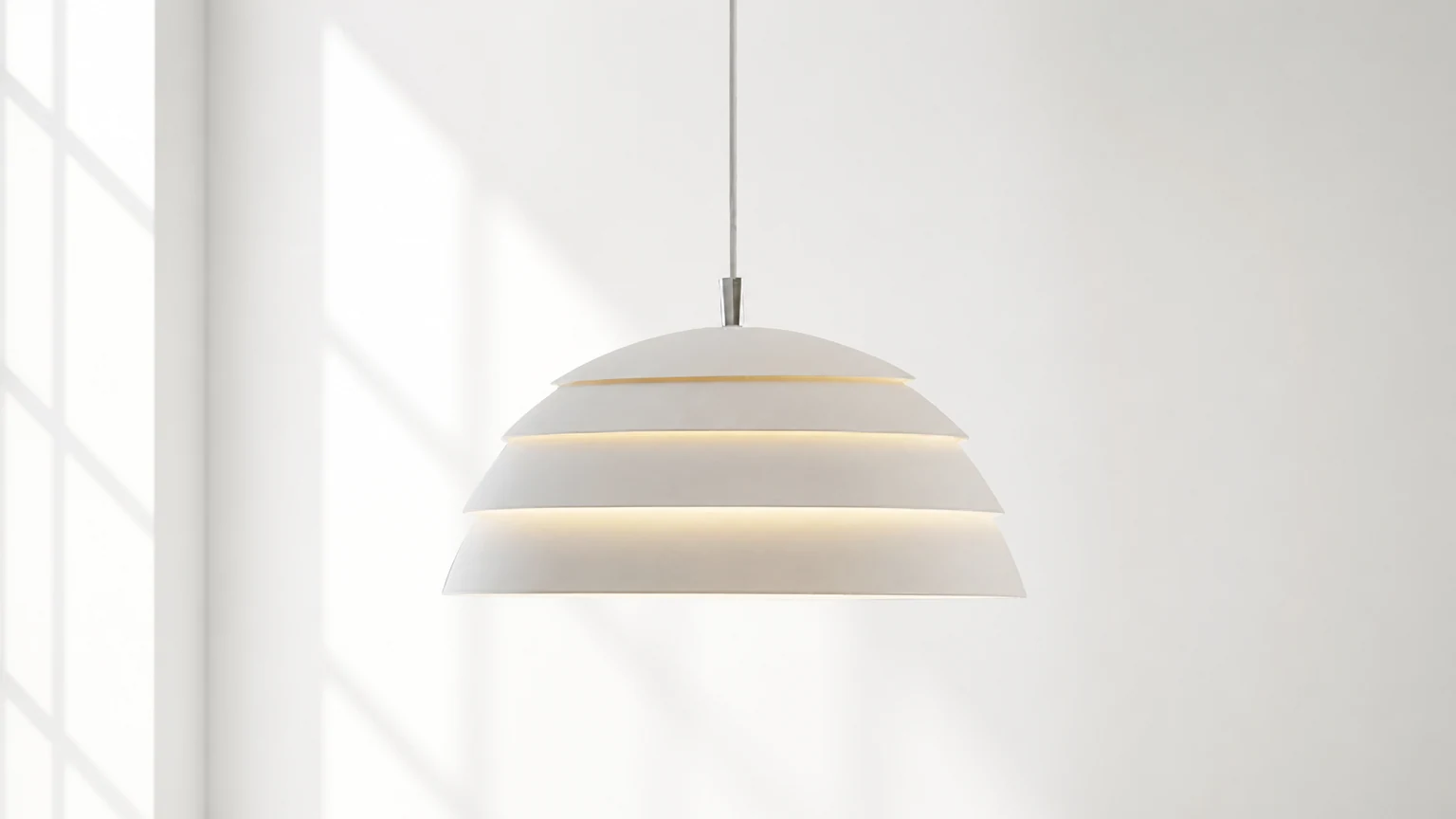 Lampa wisząca drabinkowa M565 w stylu industrialnym pokazana na scenie wewnętrznej