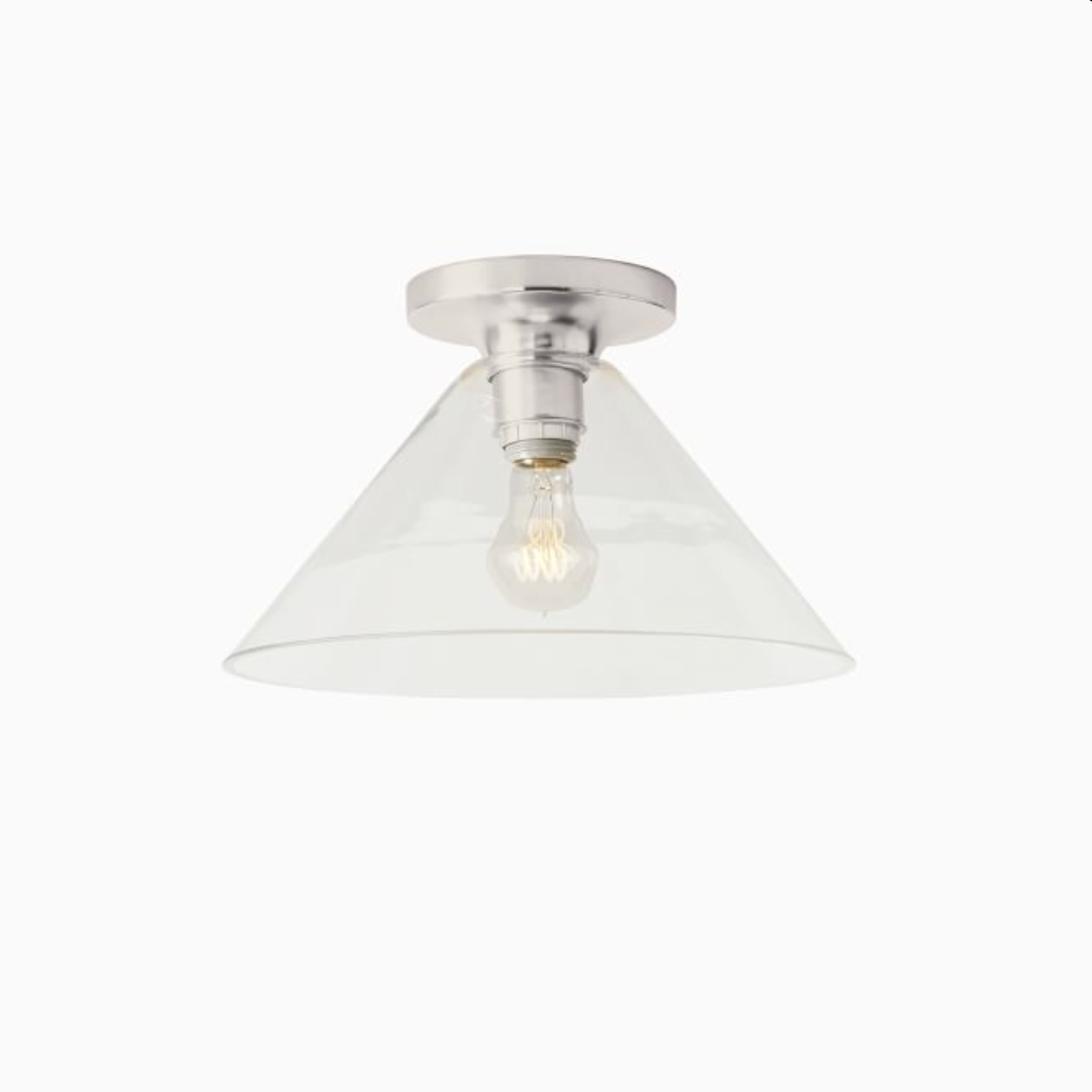 Conica Cone Flush Mount – Glass Ceiling Light for Modern Spaces T233