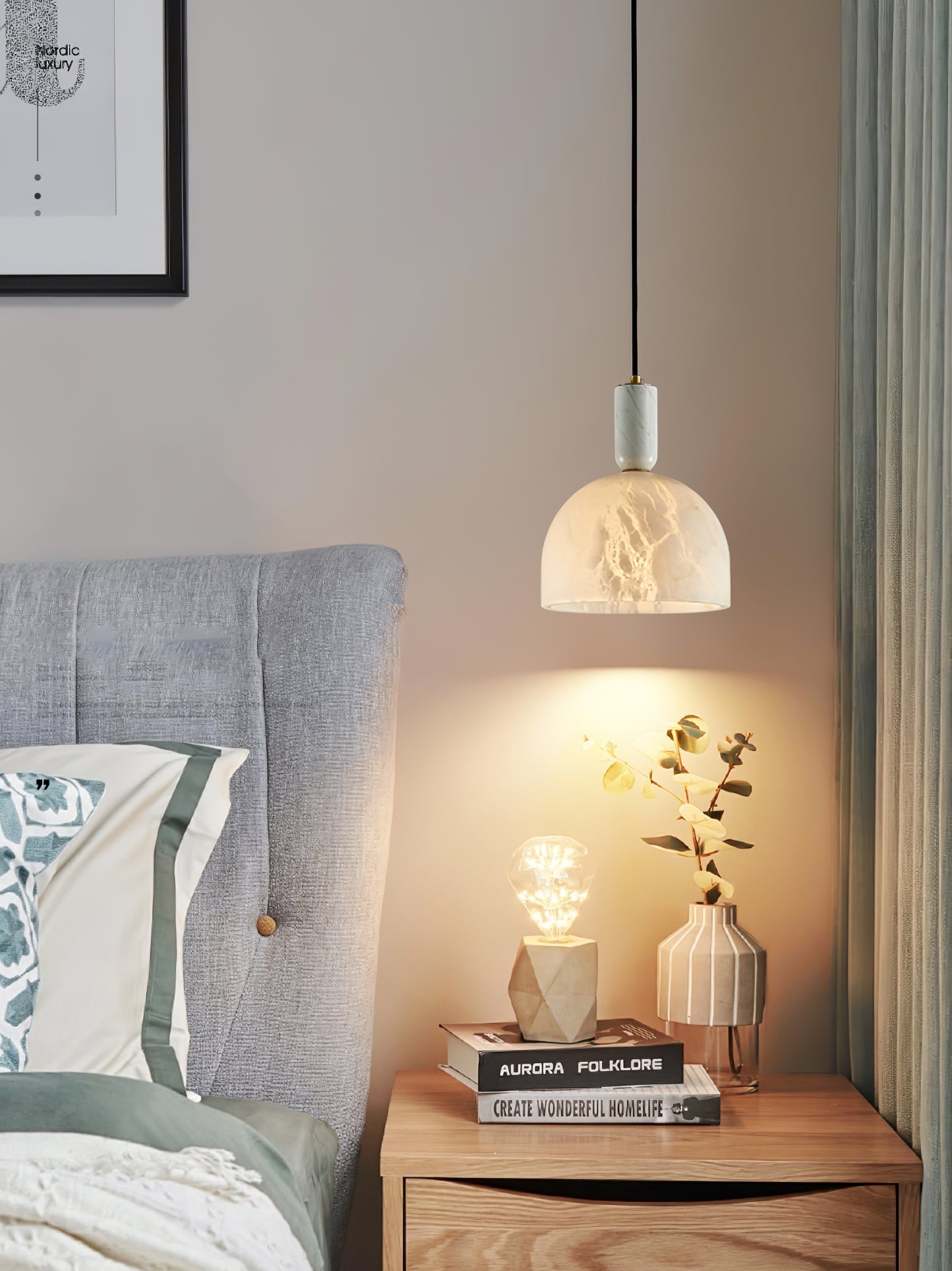 Blair Alabaster Pendant Light D355