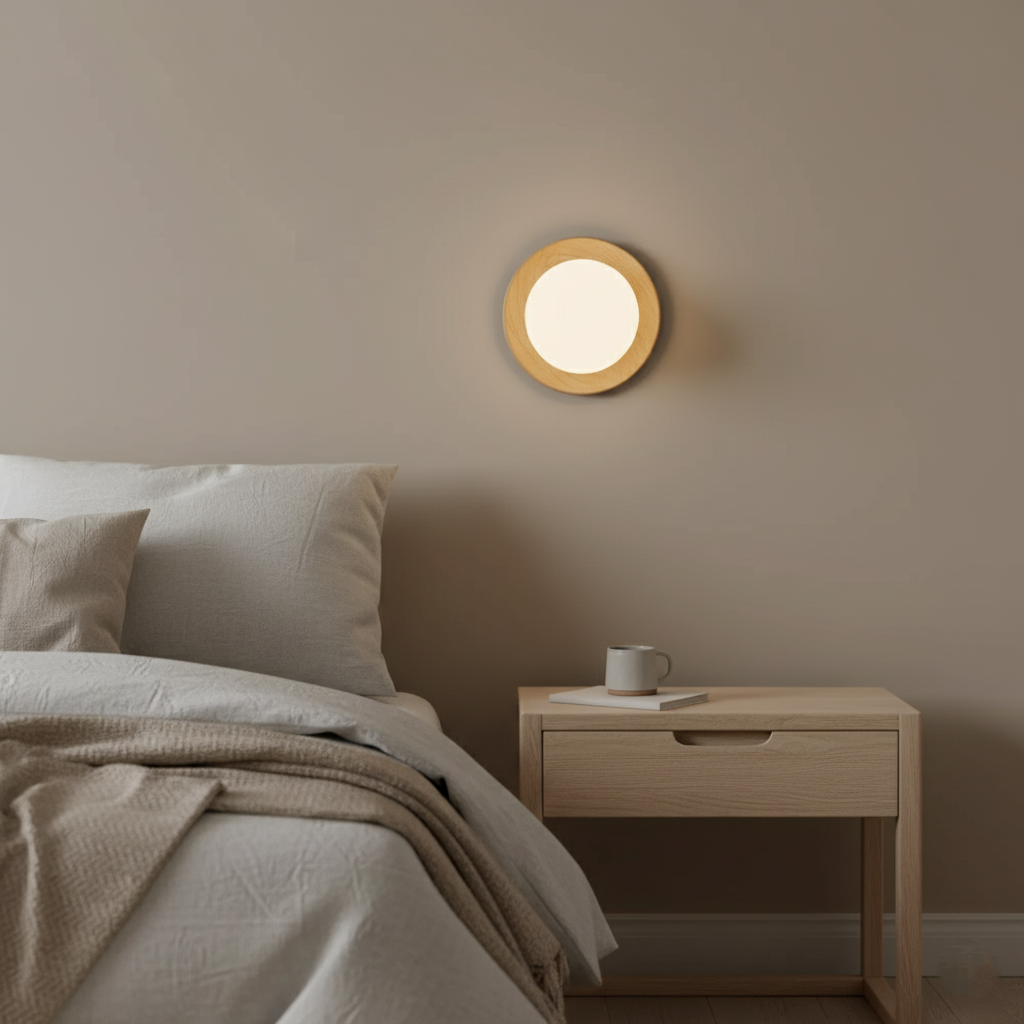 Nordic Minimalist Natural Wood LED Wall Light D780