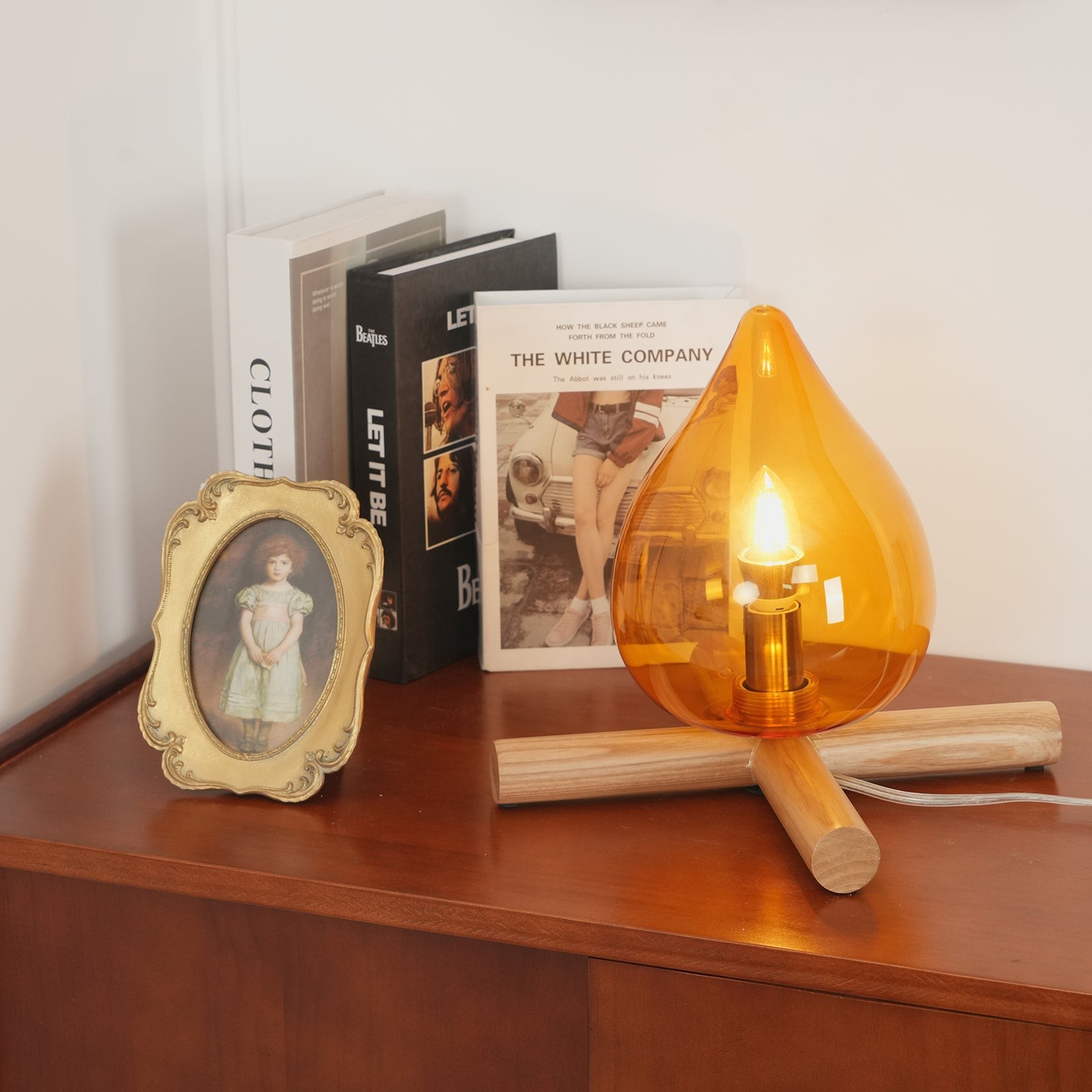 Funny Fire Shape Small Flame Table Lamp M155