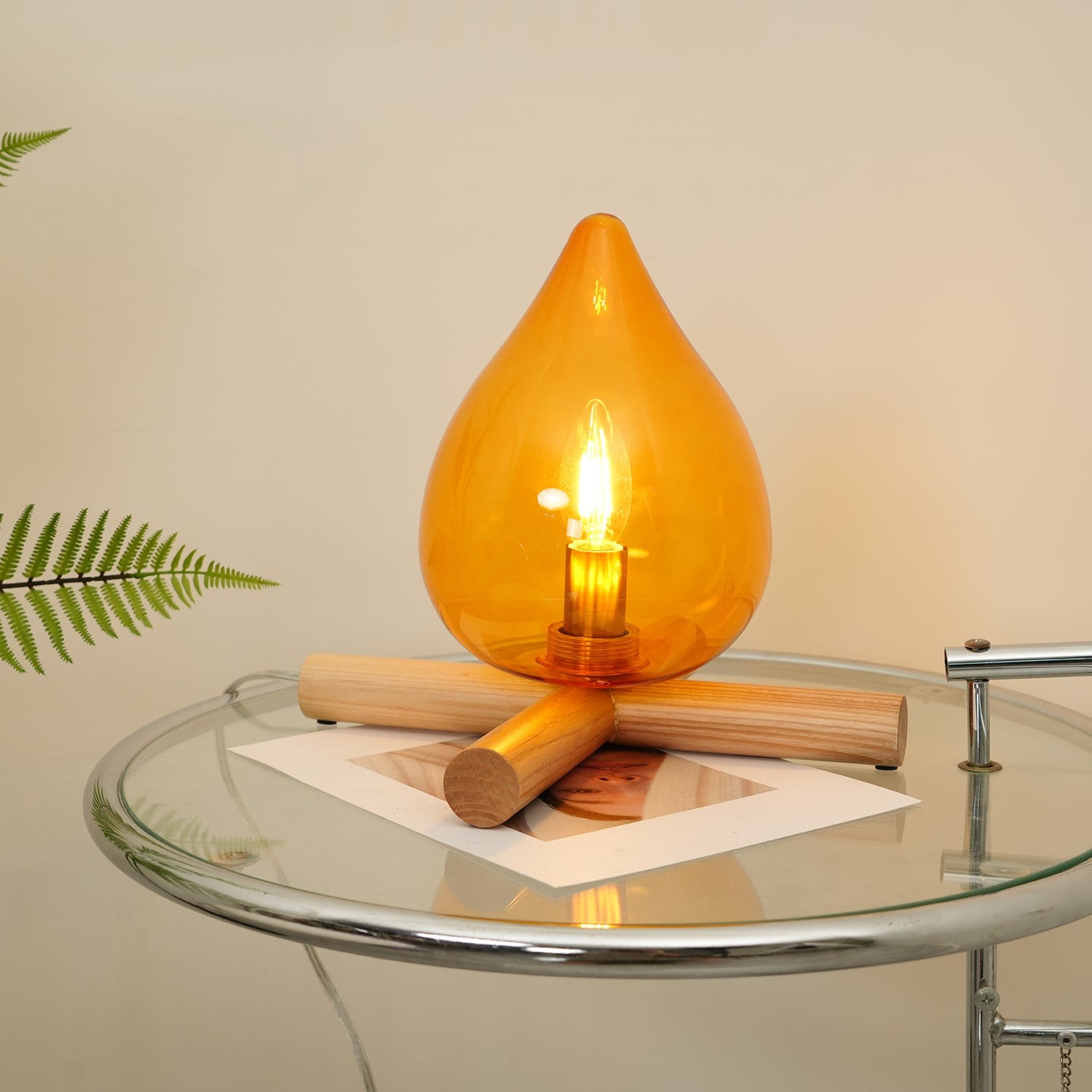 Funny Fire Shape Small Flame Table Lamp M155